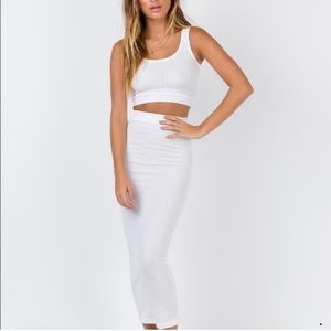 Flash sale! Crop Top & Maxi Skirt Set